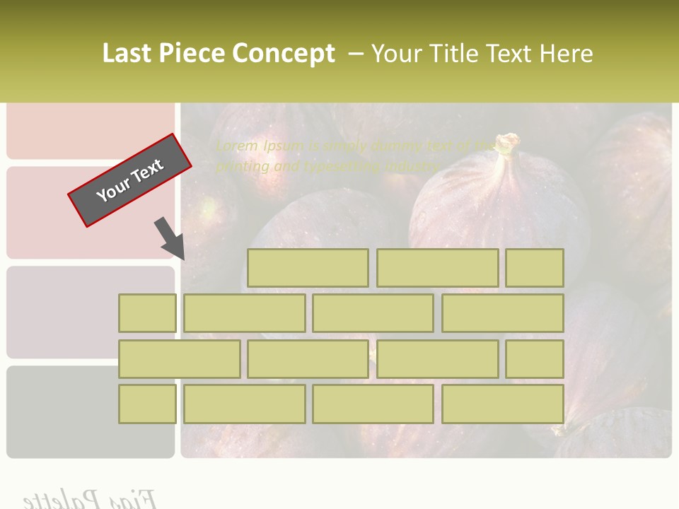 A Bunch Of Figs Sitting Next To Each Other PowerPoint Template