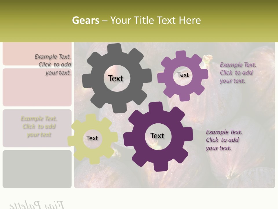 A Bunch Of Figs Sitting Next To Each Other PowerPoint Template