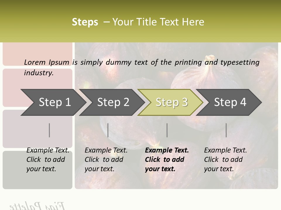 A Bunch Of Figs Sitting Next To Each Other PowerPoint Template