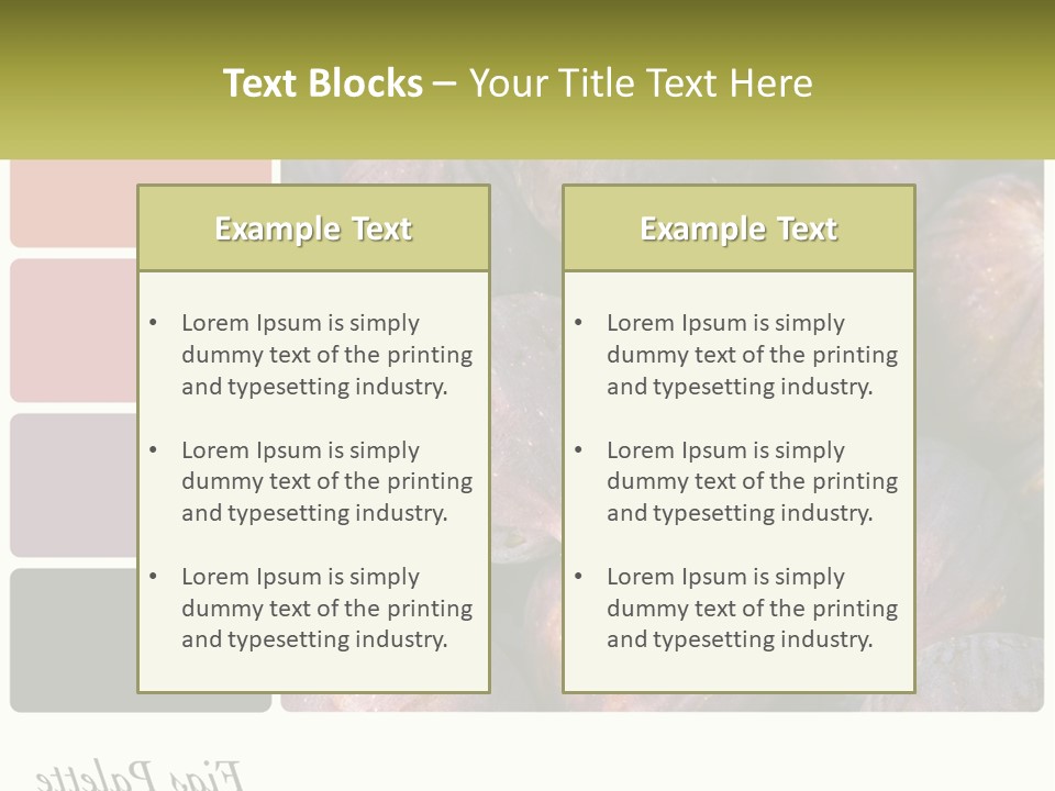 A Bunch Of Figs Sitting Next To Each Other PowerPoint Template