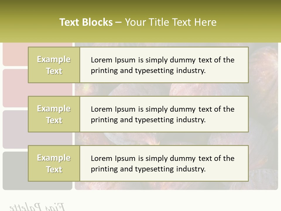 A Bunch Of Figs Sitting Next To Each Other PowerPoint Template