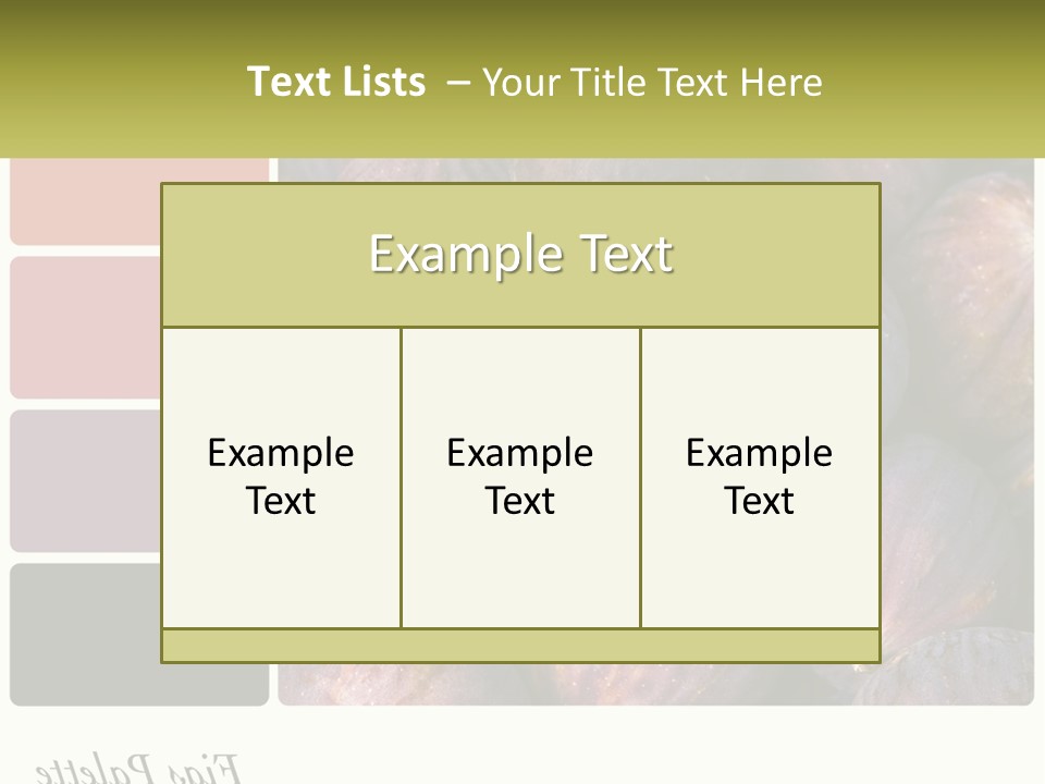 A Bunch Of Figs Sitting Next To Each Other PowerPoint Template