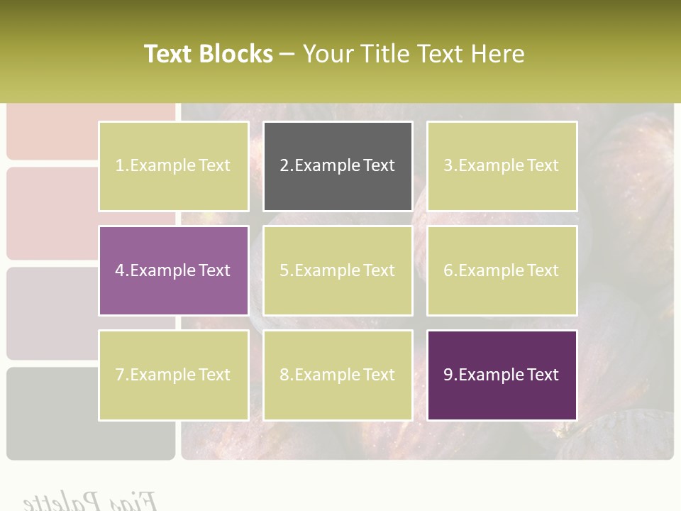 A Bunch Of Figs Sitting Next To Each Other PowerPoint Template