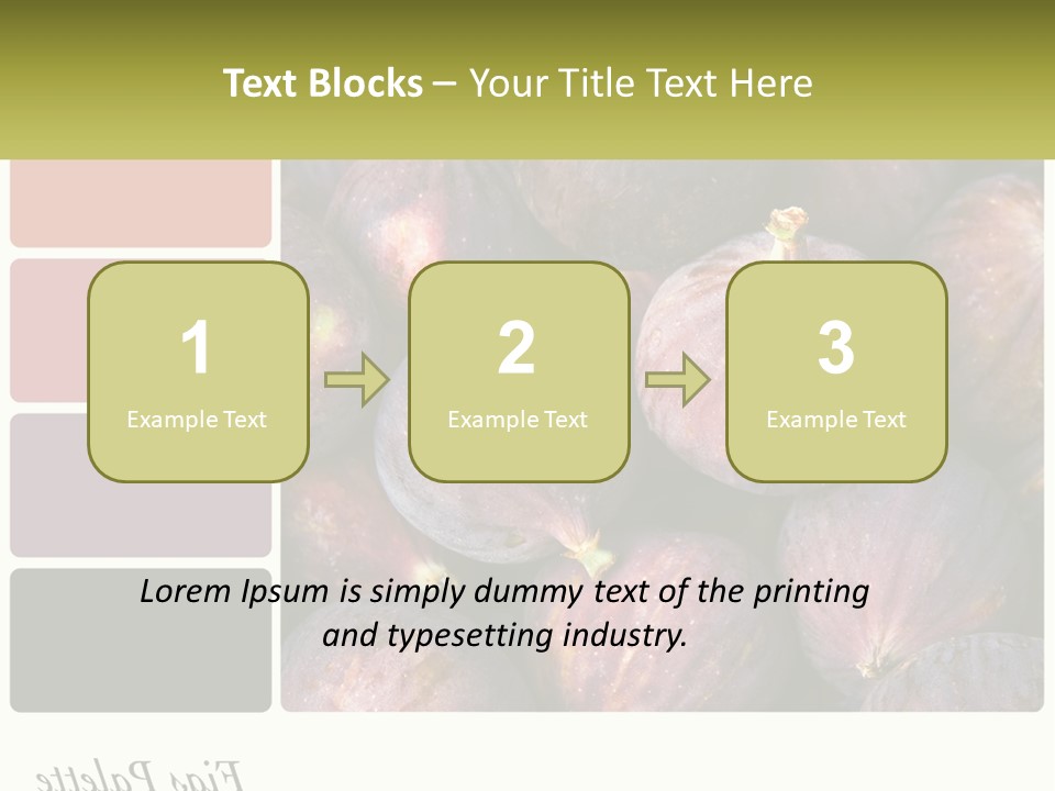 A Bunch Of Figs Sitting Next To Each Other PowerPoint Template