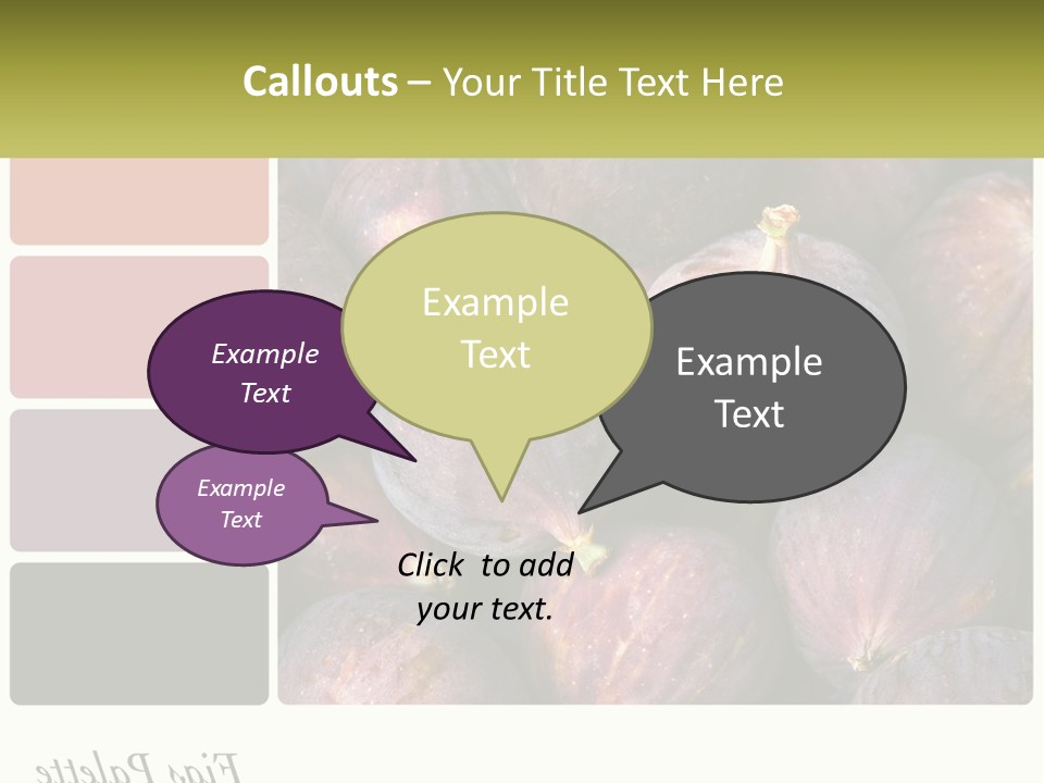 A Bunch Of Figs Sitting Next To Each Other PowerPoint Template