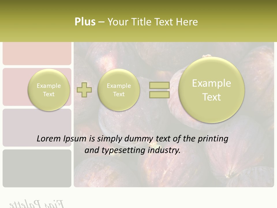 A Bunch Of Figs Sitting Next To Each Other PowerPoint Template