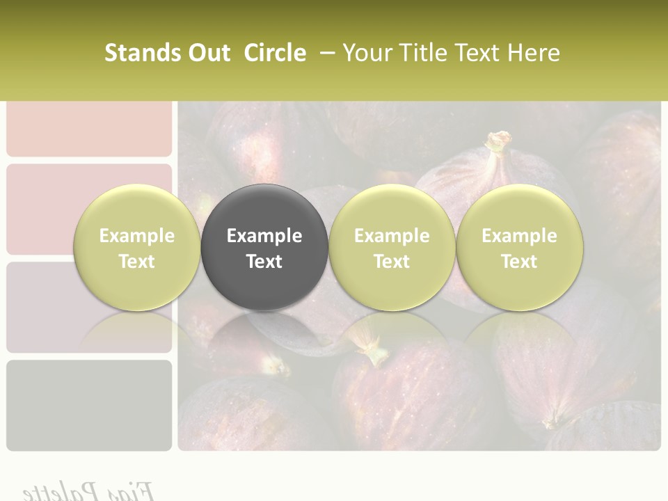 A Bunch Of Figs Sitting Next To Each Other PowerPoint Template