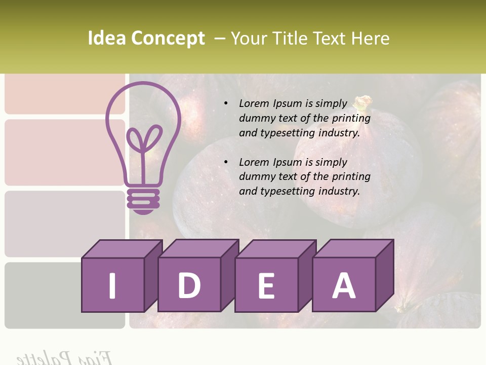 A Bunch Of Figs Sitting Next To Each Other PowerPoint Template