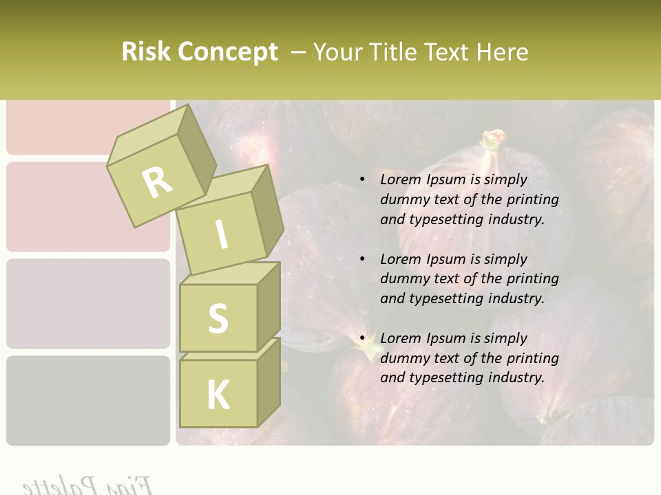 A Bunch Of Figs Sitting Next To Each Other PowerPoint Template
