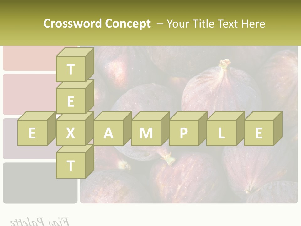 A Bunch Of Figs Sitting Next To Each Other PowerPoint Template