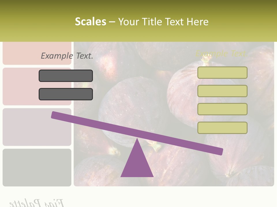 A Bunch Of Figs Sitting Next To Each Other PowerPoint Template