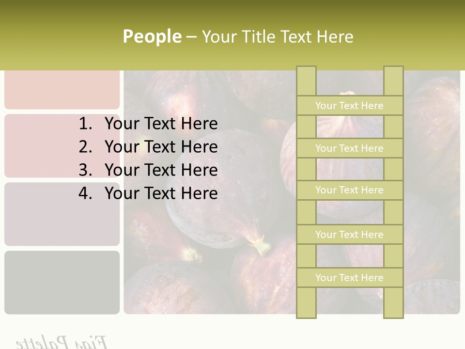 A Bunch Of Figs Sitting Next To Each Other PowerPoint Template