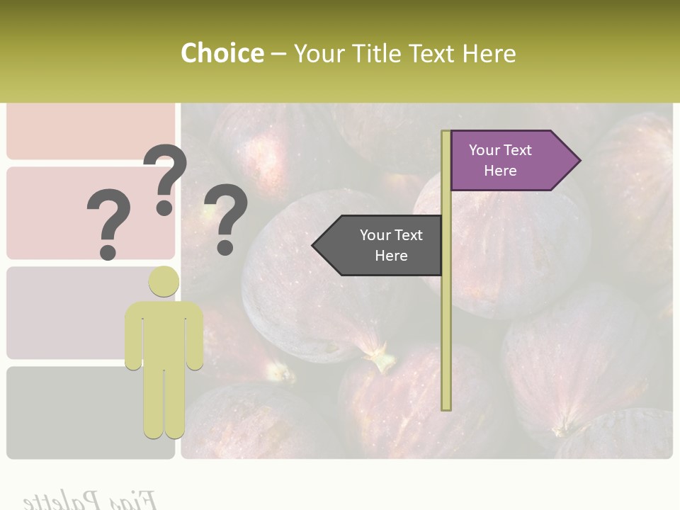 A Bunch Of Figs Sitting Next To Each Other PowerPoint Template