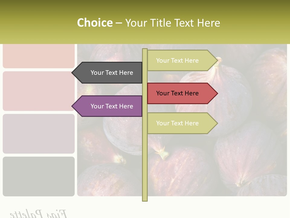 A Bunch Of Figs Sitting Next To Each Other PowerPoint Template