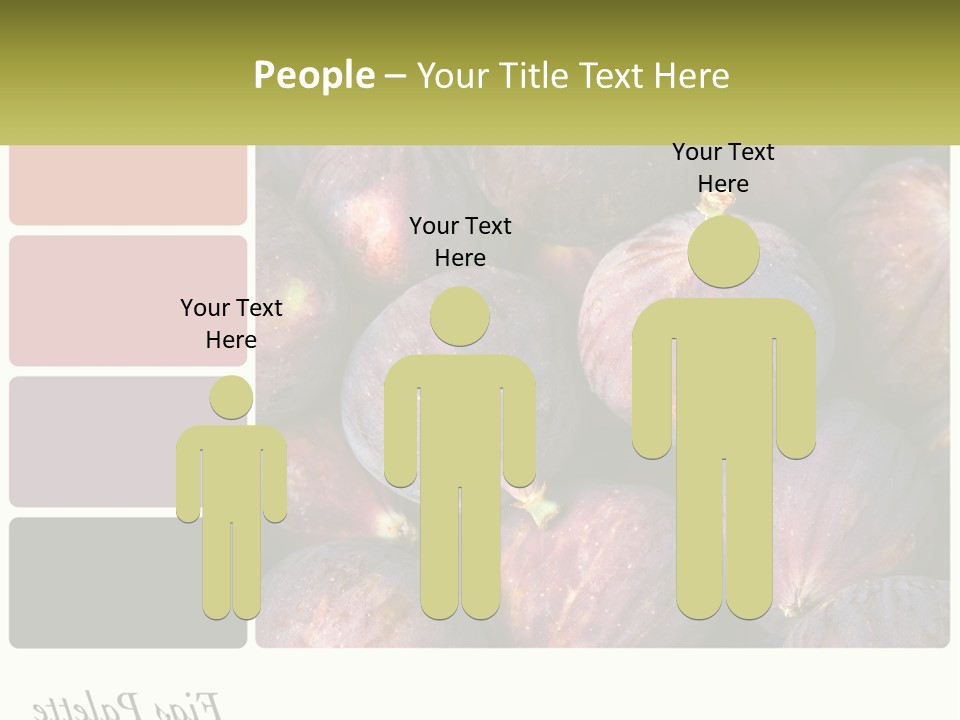 A Bunch Of Figs Sitting Next To Each Other PowerPoint Template
