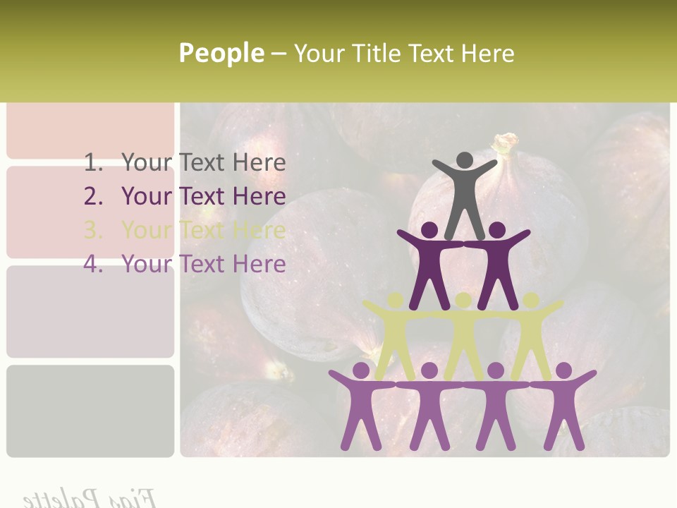 A Bunch Of Figs Sitting Next To Each Other PowerPoint Template