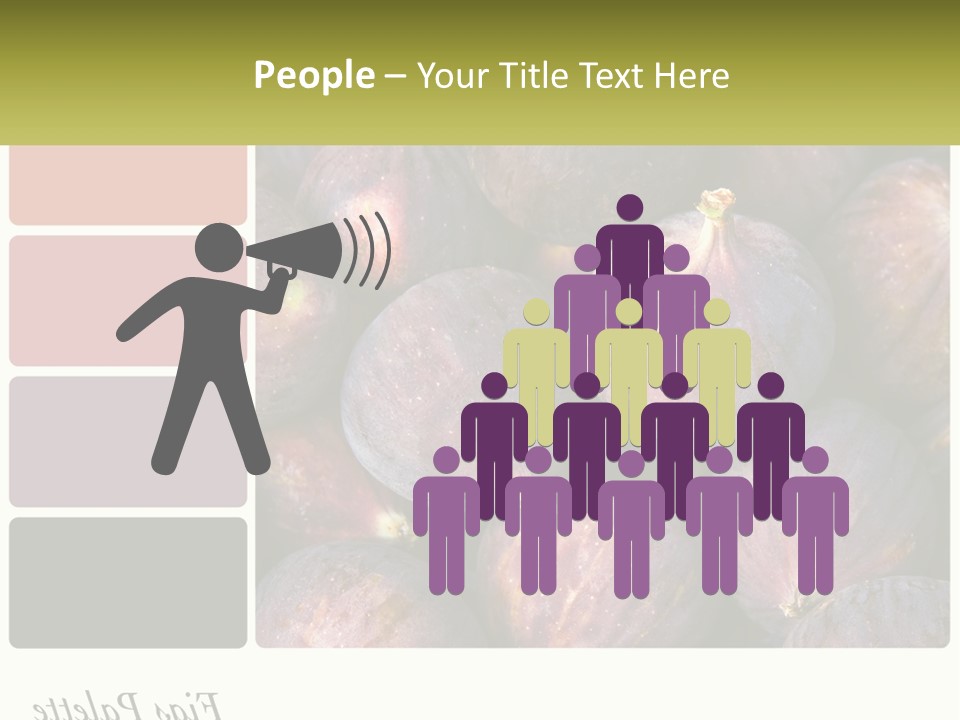 A Bunch Of Figs Sitting Next To Each Other PowerPoint Template