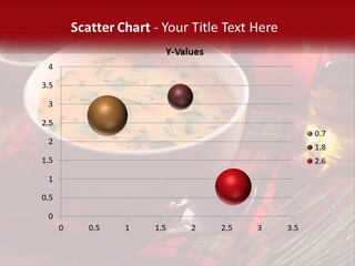 A Bowl Of Soup On A Table With Tomatoes And Bread PowerPoint Template