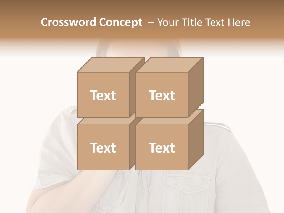A Man Is Talking On A Cell Phone PowerPoint Template
