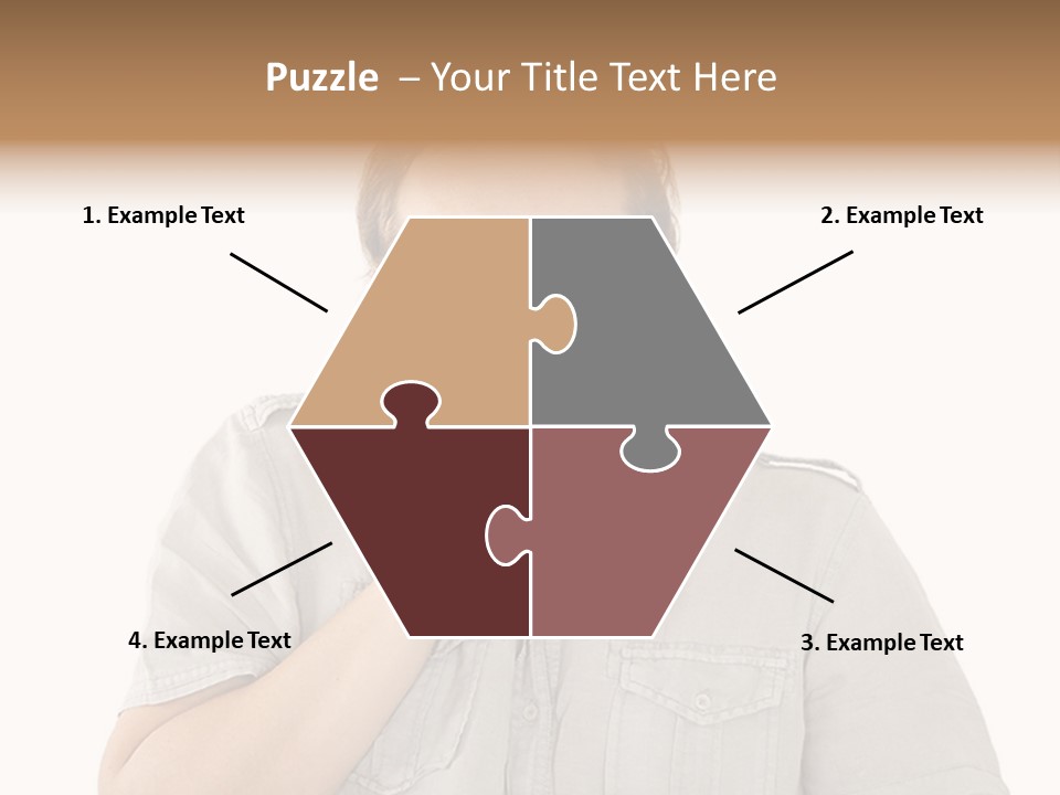 A Man Is Talking On A Cell Phone PowerPoint Template