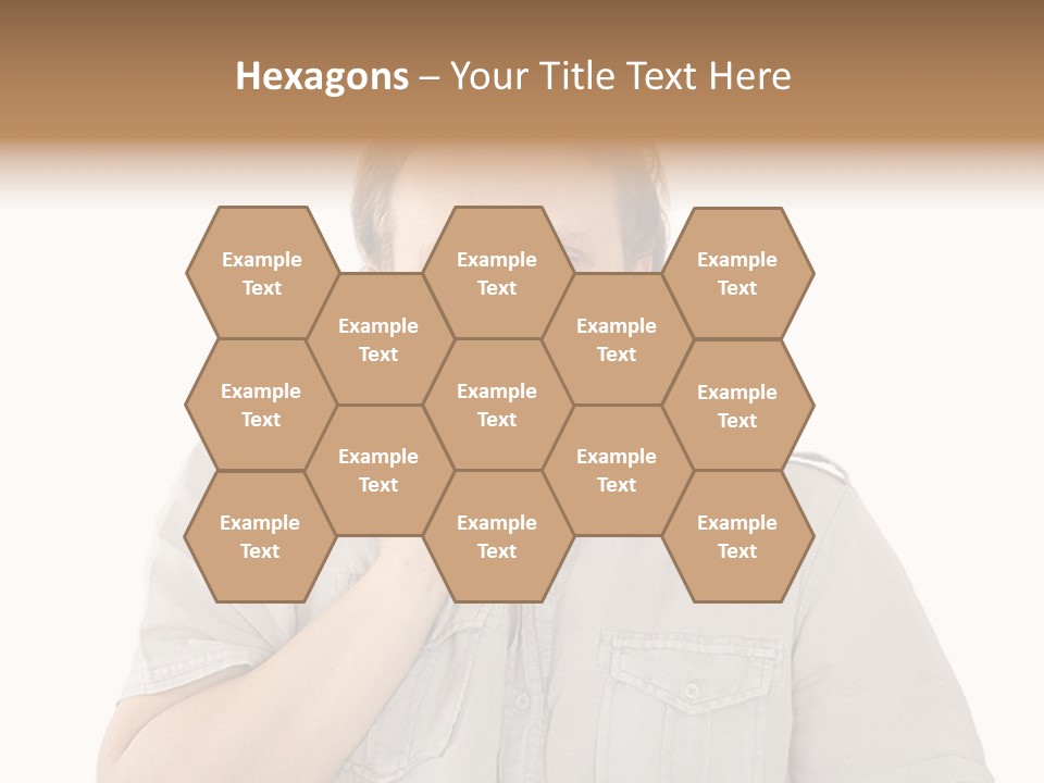 A Man Is Talking On A Cell Phone PowerPoint Template