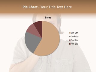 A Man Is Talking On A Cell Phone PowerPoint Template