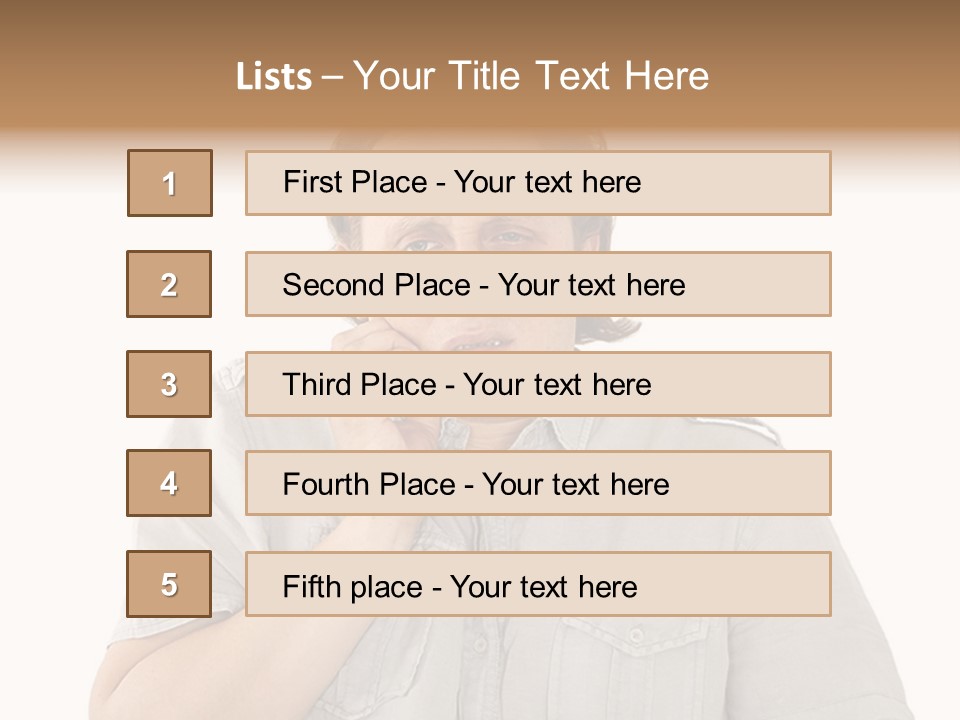 A Man Is Talking On A Cell Phone PowerPoint Template