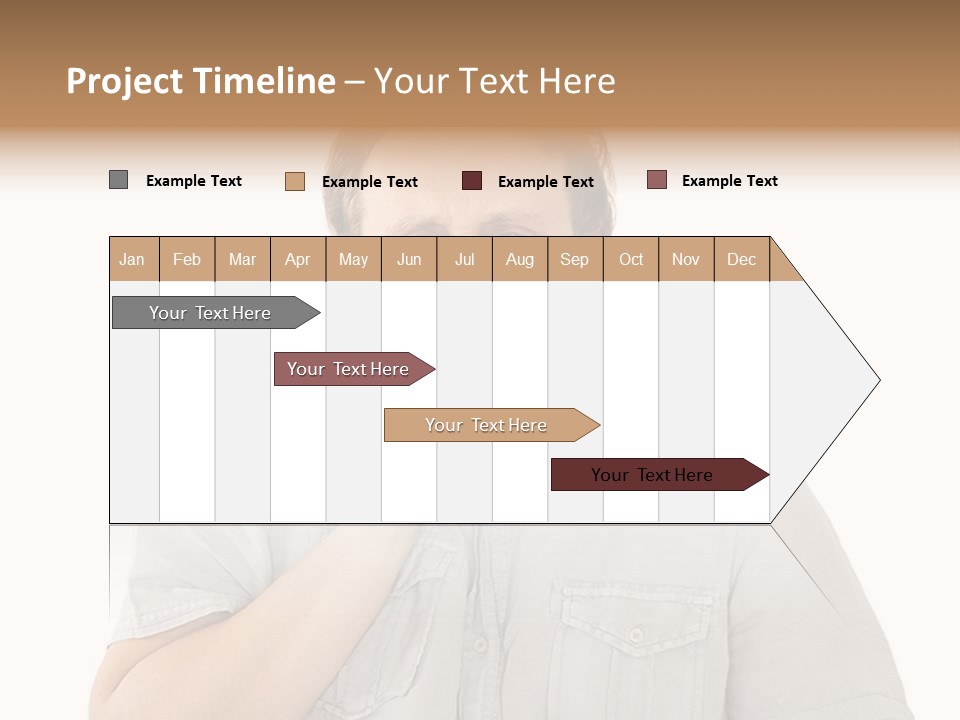 A Man Is Talking On A Cell Phone PowerPoint Template