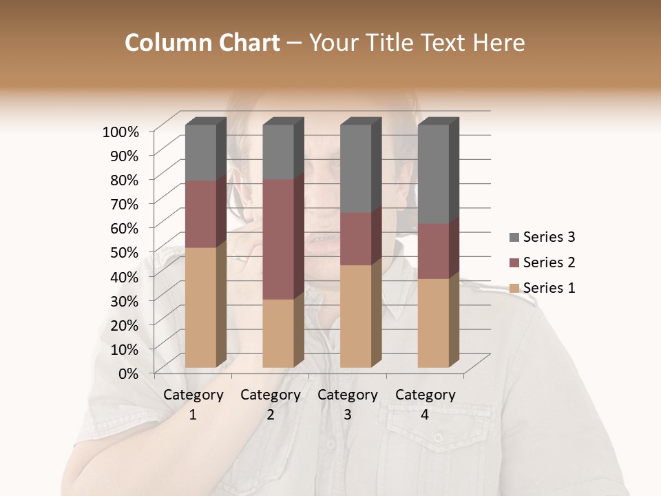 A Man Is Talking On A Cell Phone PowerPoint Template