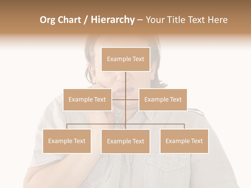 A Man Is Talking On A Cell Phone PowerPoint Template