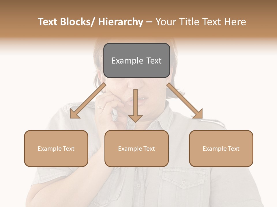 A Man Is Talking On A Cell Phone PowerPoint Template