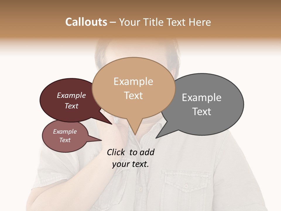 A Man Is Talking On A Cell Phone PowerPoint Template