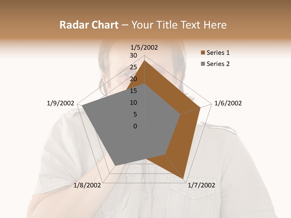 A Man Is Talking On A Cell Phone PowerPoint Template