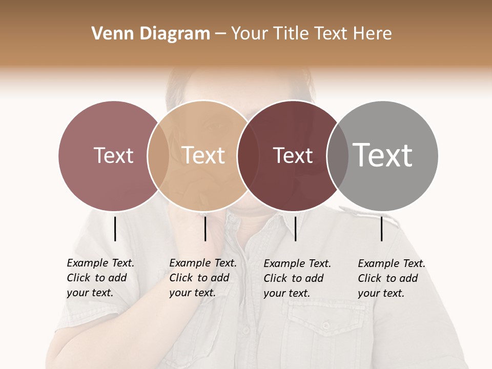 A Man Is Talking On A Cell Phone PowerPoint Template