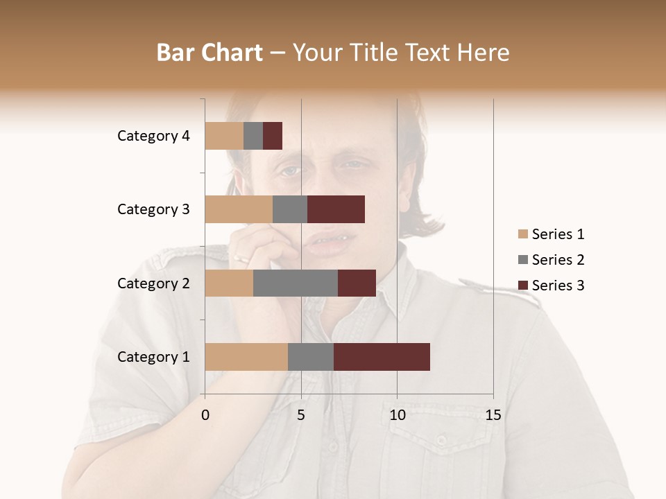 A Man Is Talking On A Cell Phone PowerPoint Template