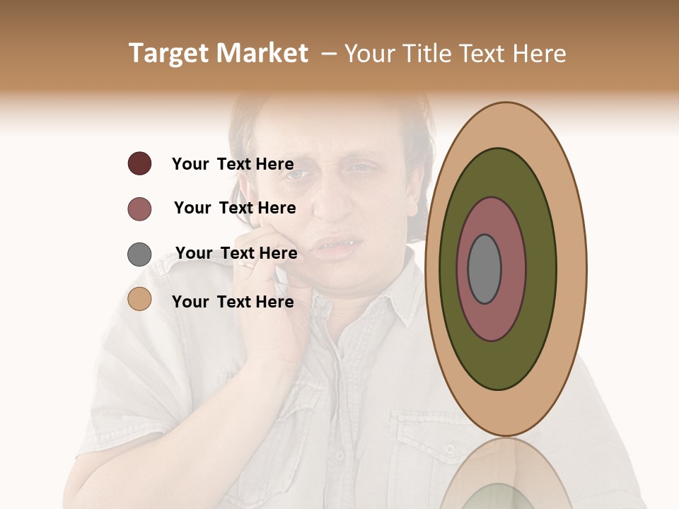 A Man Is Talking On A Cell Phone PowerPoint Template