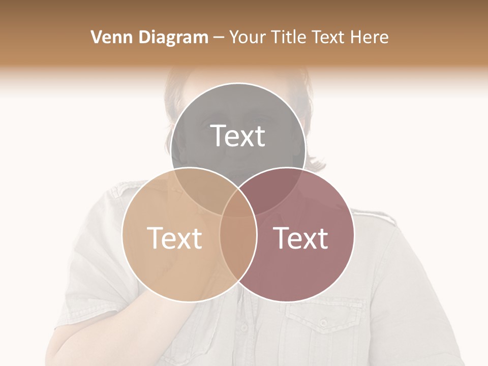 A Man Is Talking On A Cell Phone PowerPoint Template