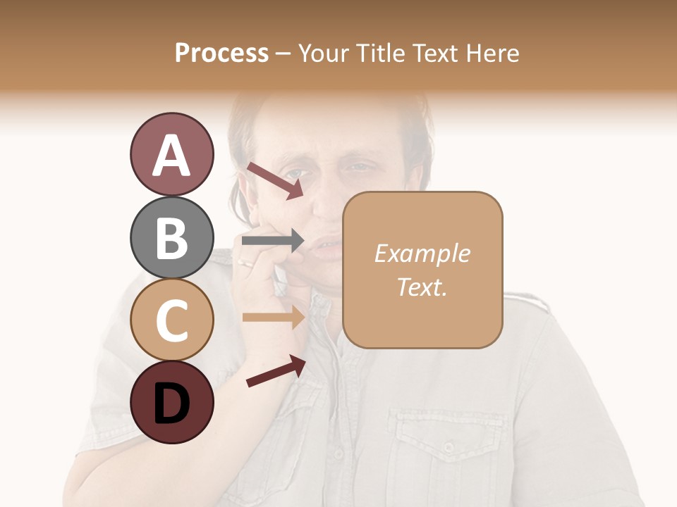 A Man Is Talking On A Cell Phone PowerPoint Template