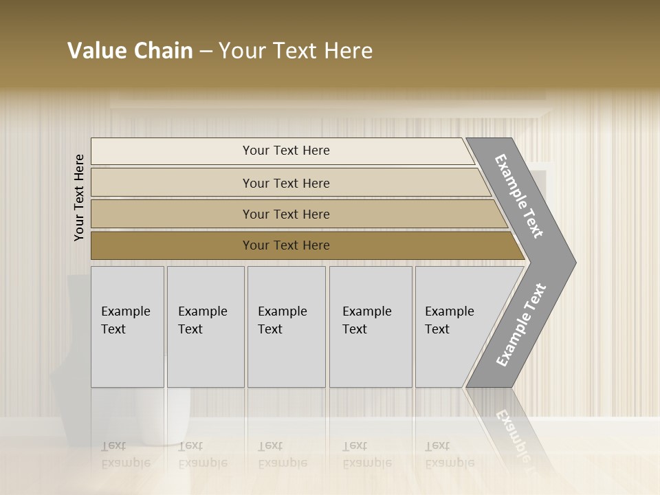 A White Shelf With A Vase On Top Of It PowerPoint Template