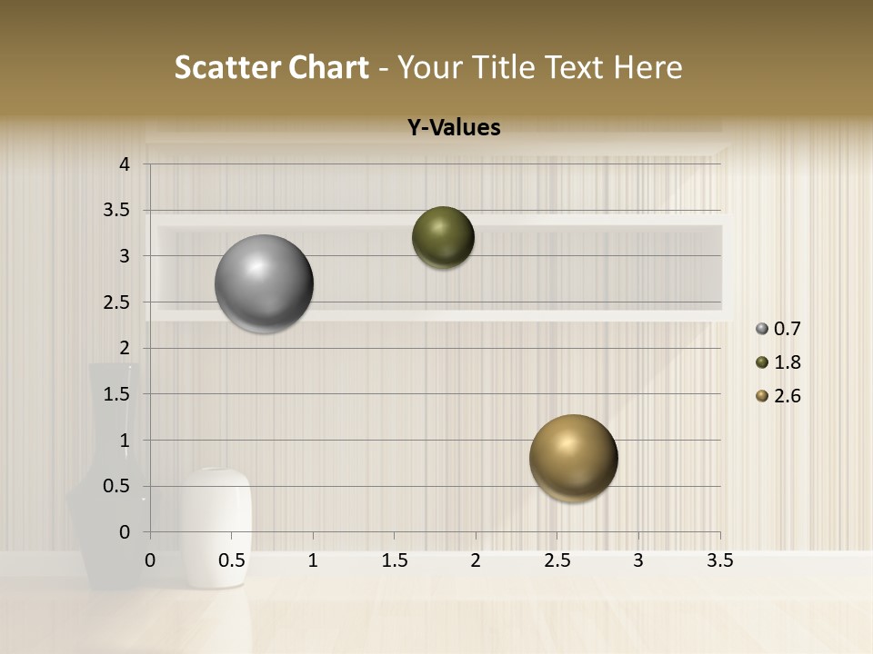 A White Shelf With A Vase On Top Of It PowerPoint Template