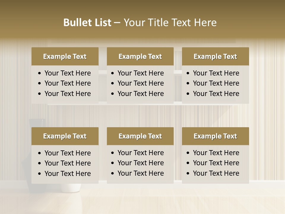 A White Shelf With A Vase On Top Of It PowerPoint Template