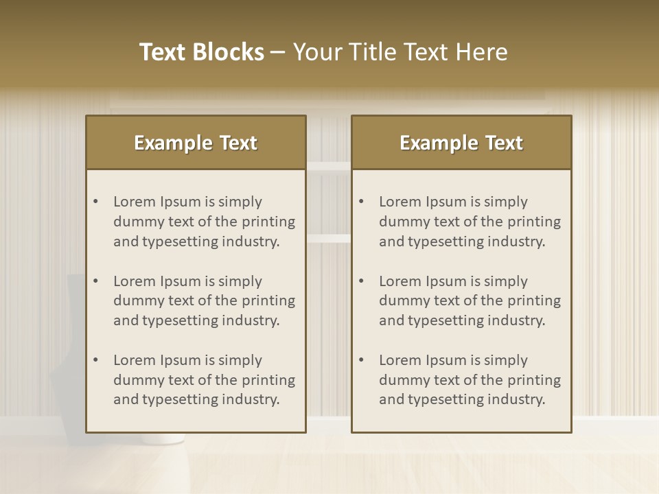 A White Shelf With A Vase On Top Of It PowerPoint Template