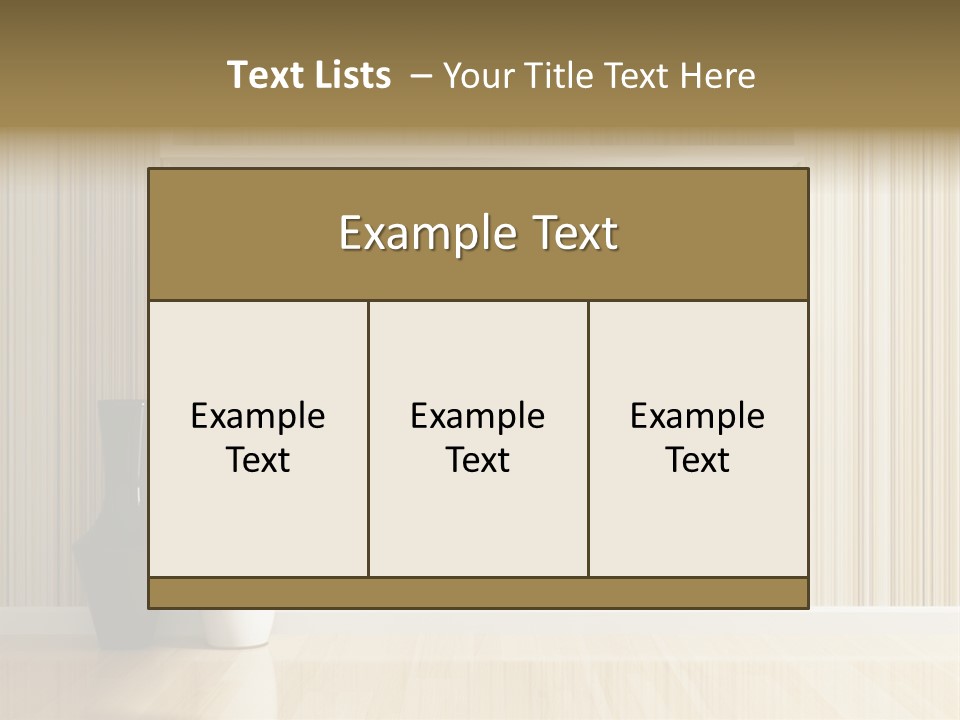 A White Shelf With A Vase On Top Of It PowerPoint Template