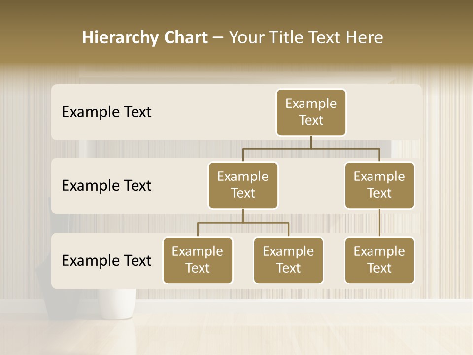 A White Shelf With A Vase On Top Of It PowerPoint Template