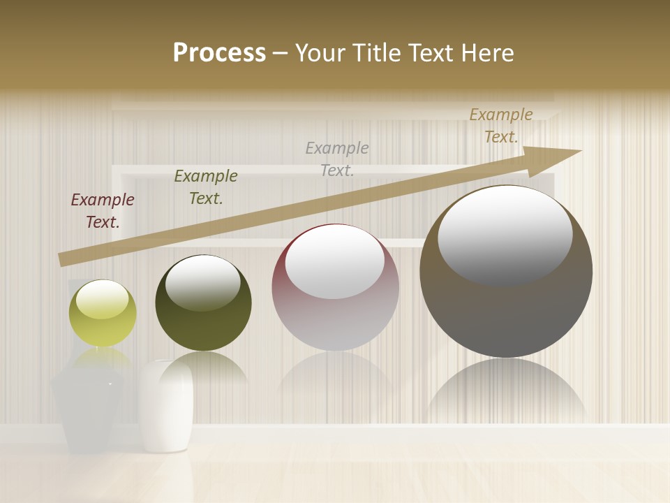 A White Shelf With A Vase On Top Of It PowerPoint Template