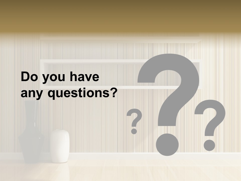 A White Shelf With A Vase On Top Of It PowerPoint Template