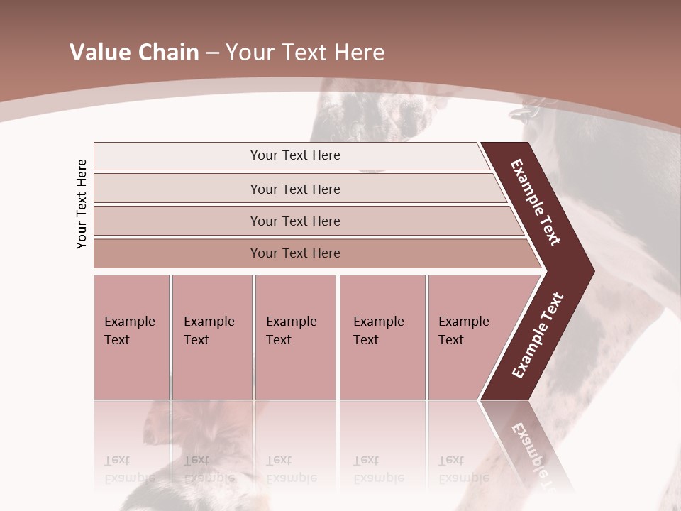 A Dog And A Puppy Are Looking At Each Other PowerPoint Template