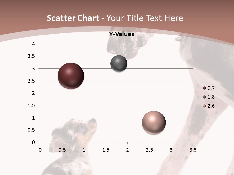 A Dog And A Puppy Are Looking At Each Other PowerPoint Template