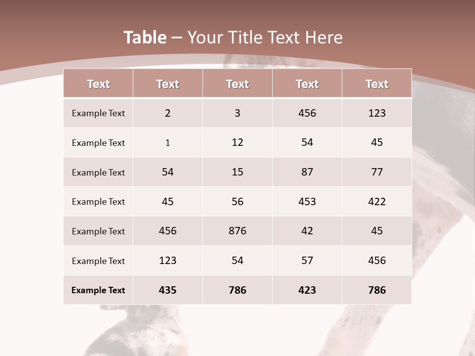 A Dog And A Puppy Are Looking At Each Other PowerPoint Template