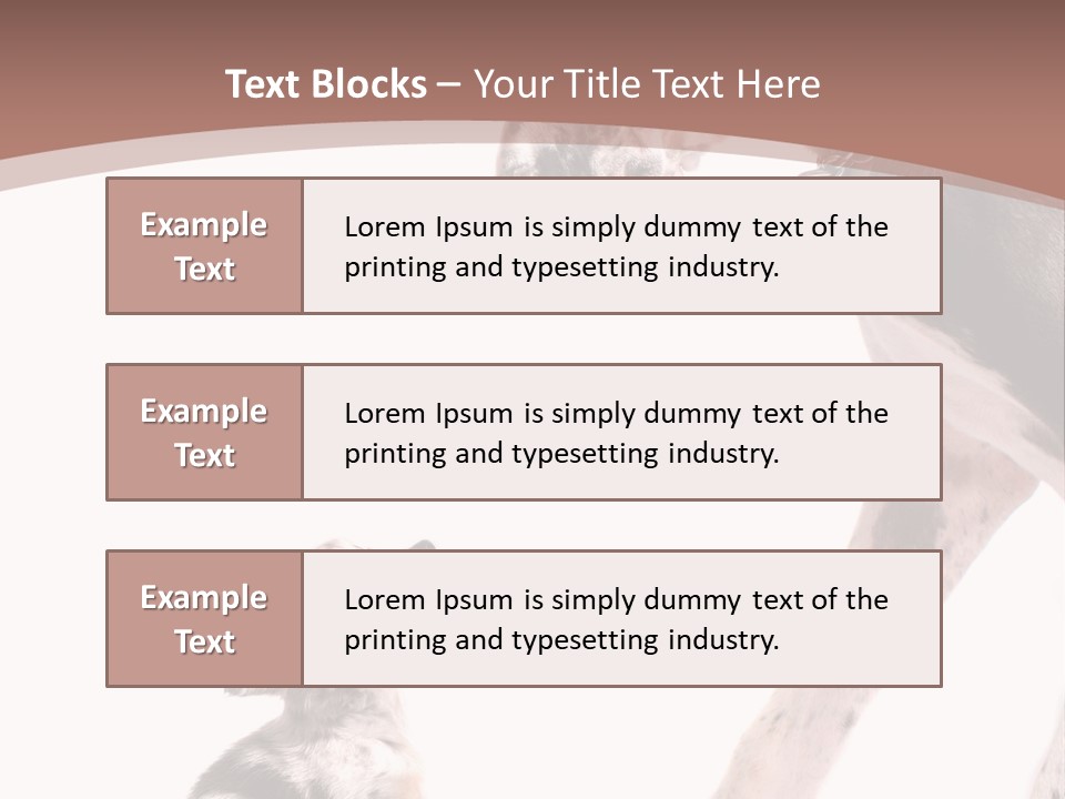 A Dog And A Puppy Are Looking At Each Other PowerPoint Template